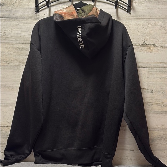 Deadeye Black Hoodie with Antler Design - Picture 3 of 4